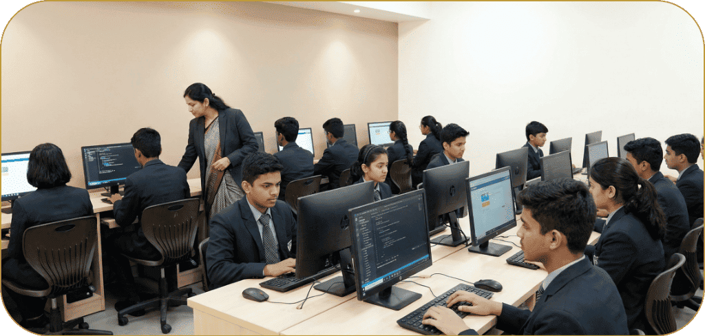 Computer Lab at Sherwood Public School Kompally